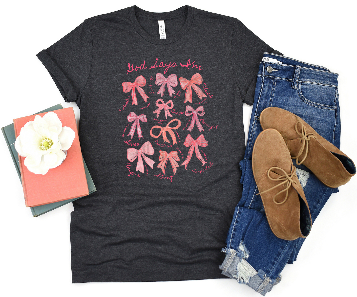 God Says Bow Collage DTF - Texas Transfers and Designs