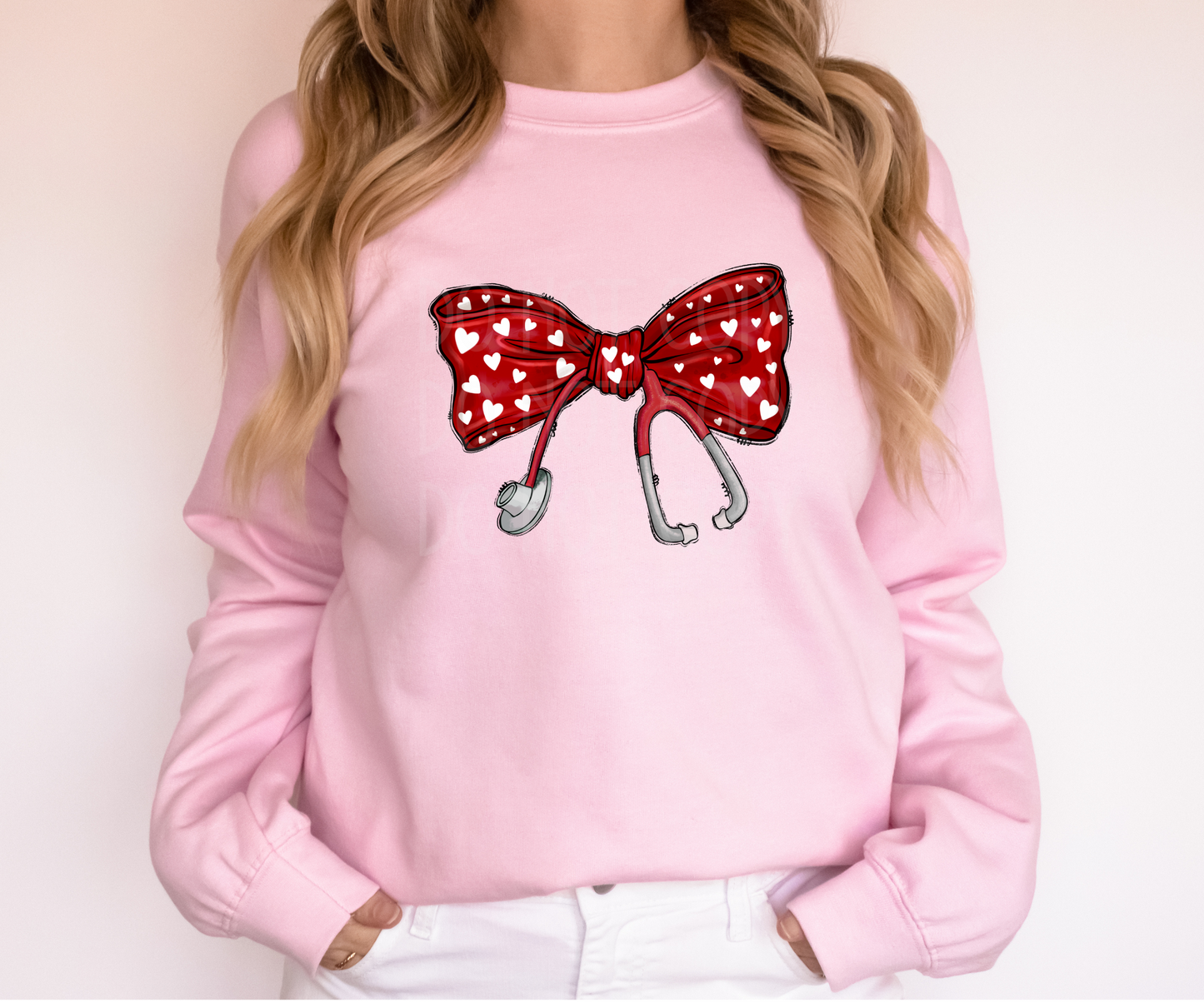 Valentine Nurse Stethoscope DTF - Texas Transfers and Designs