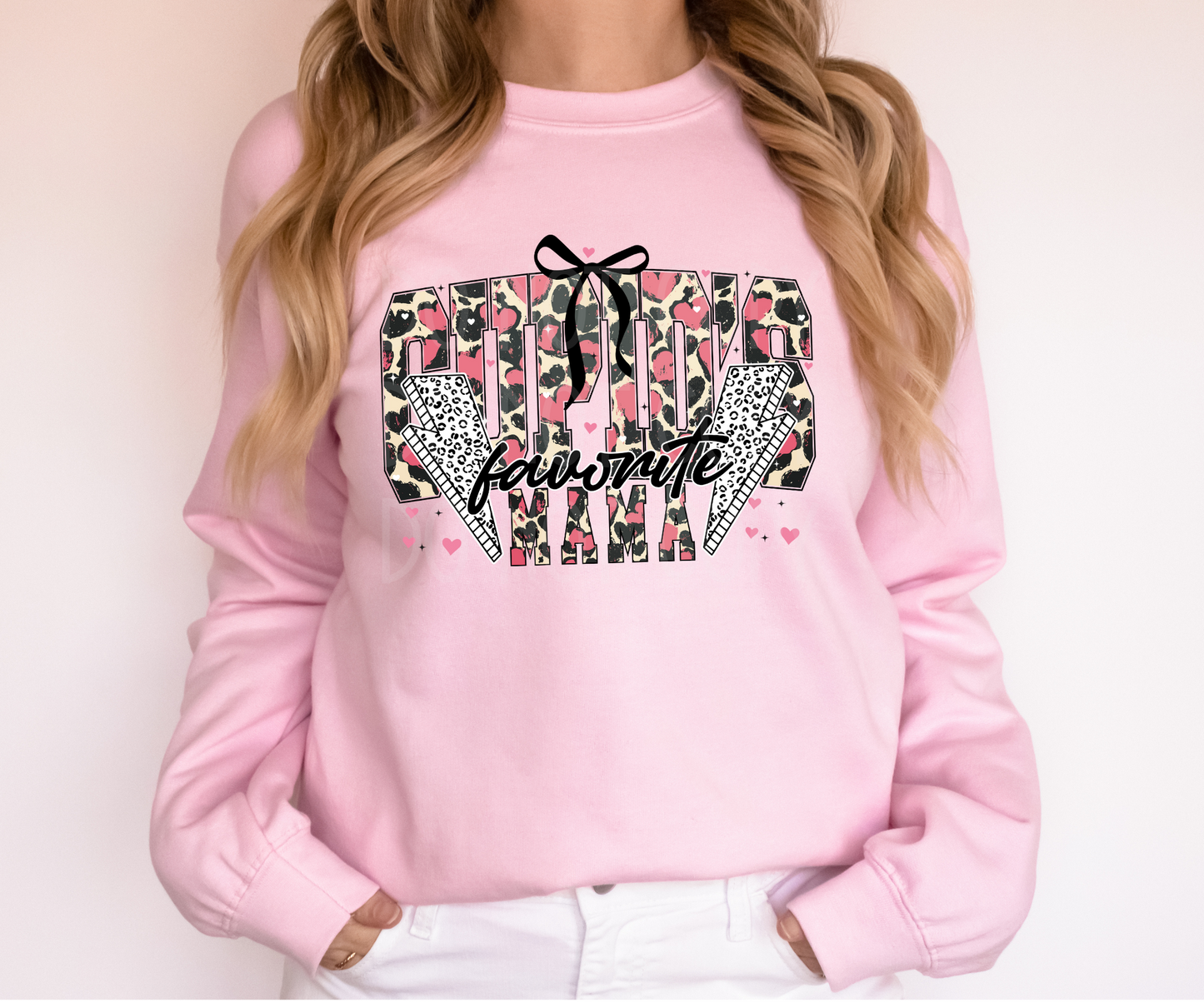 Cupid's Favorite Mama Camo DTF - Texas Transfers and Designs