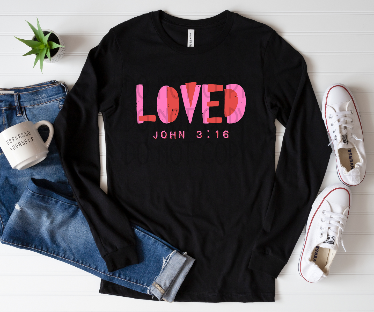 Loved Red/Pink DTF - Texas Transfers and Designs