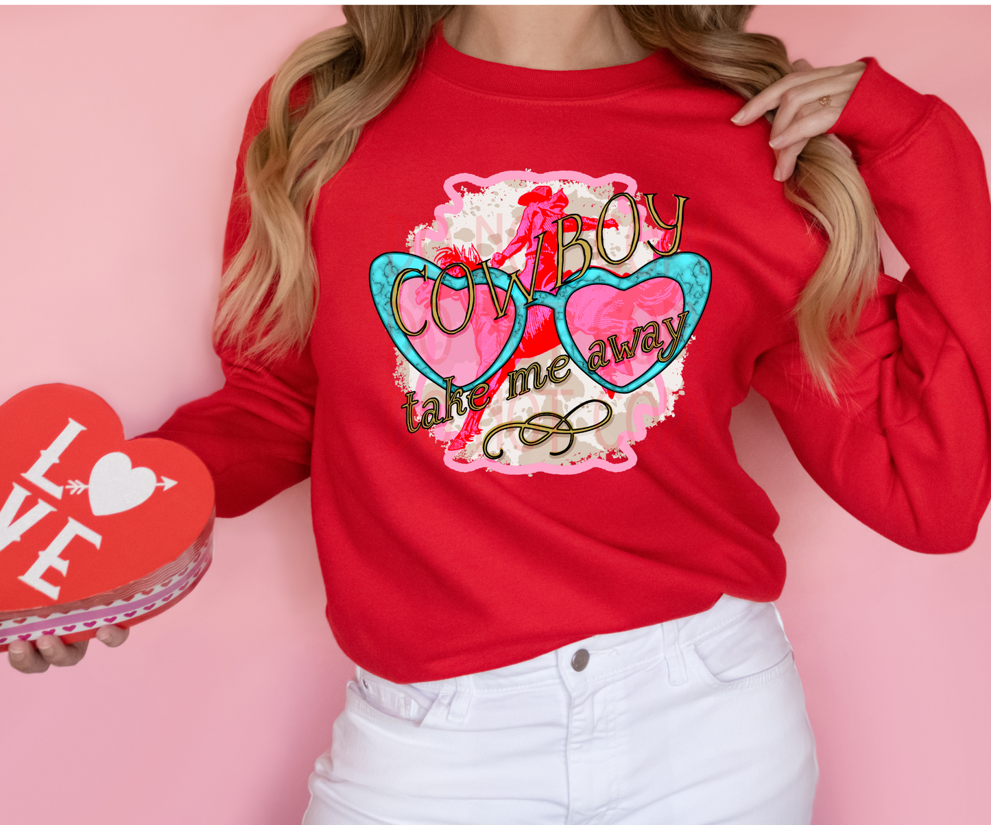 Cowboy Take Me Away DTF - Texas Transfers and Designs