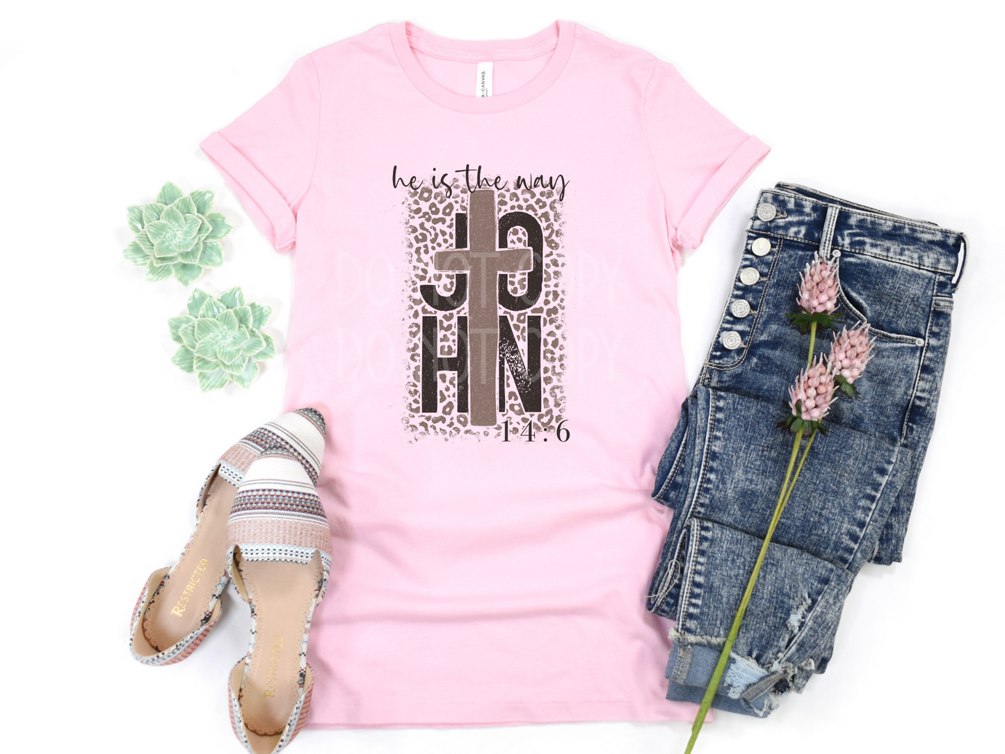 He is the Way John 14:6 Leopard DTF - Texas Transfers and Designs