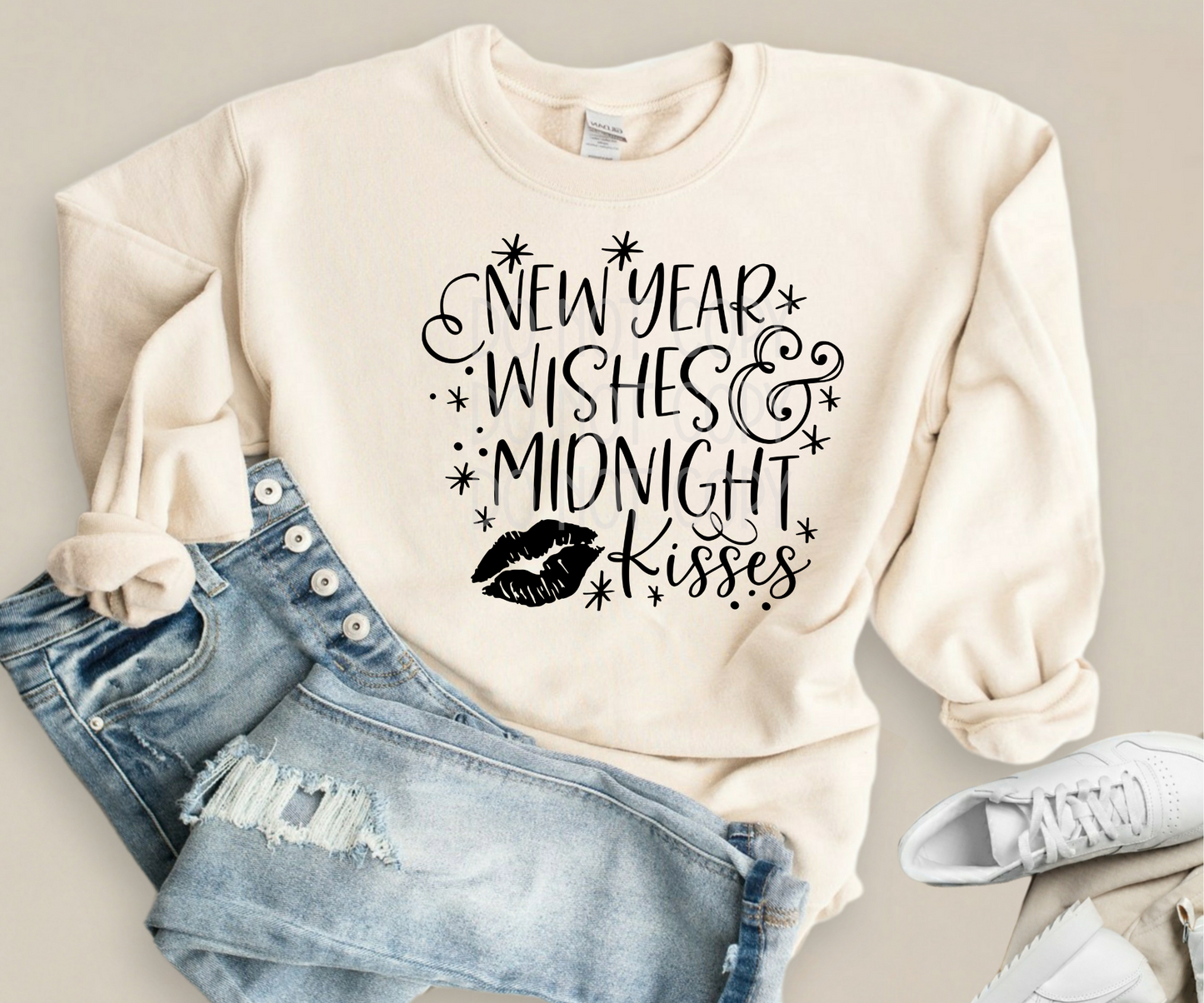 New Year Wishes DTF - Texas Transfers and Designs