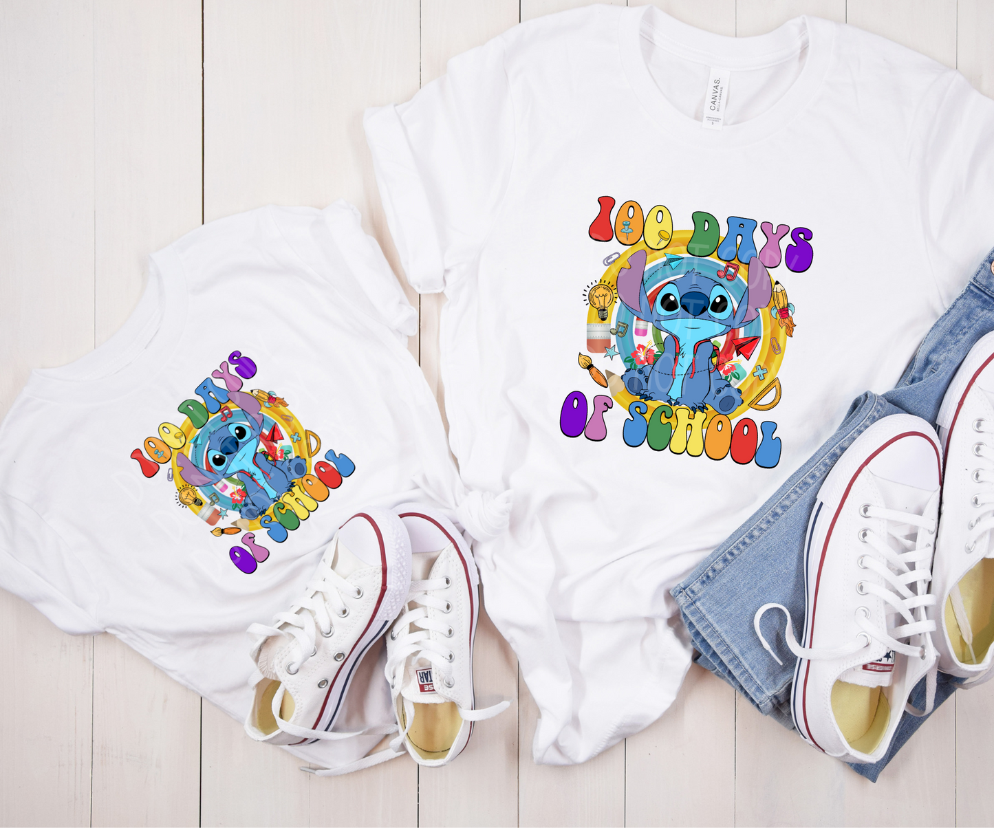 Stitch 100 Days DTF - Texas Transfers and Designs