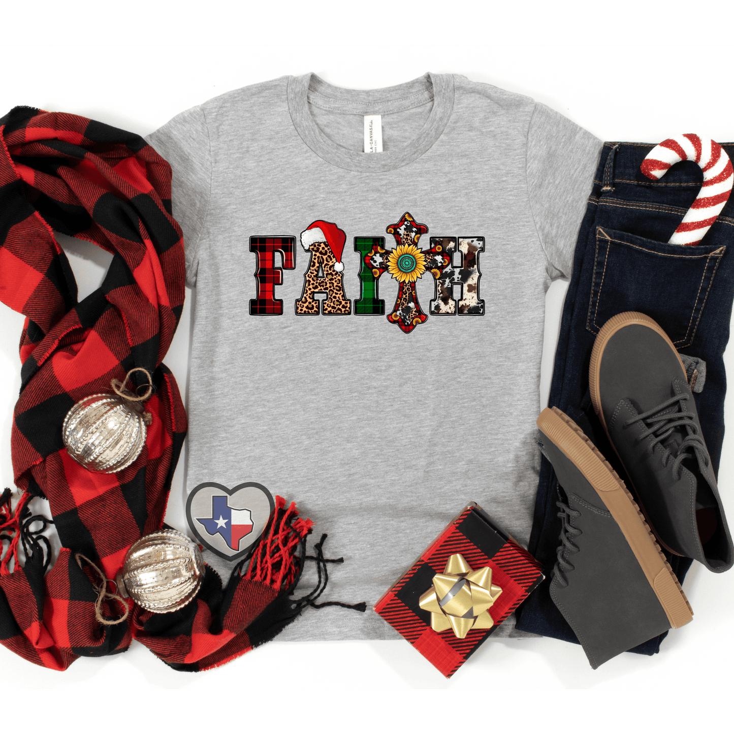 Faith Christmas DTF - Texas Transfers and Designs