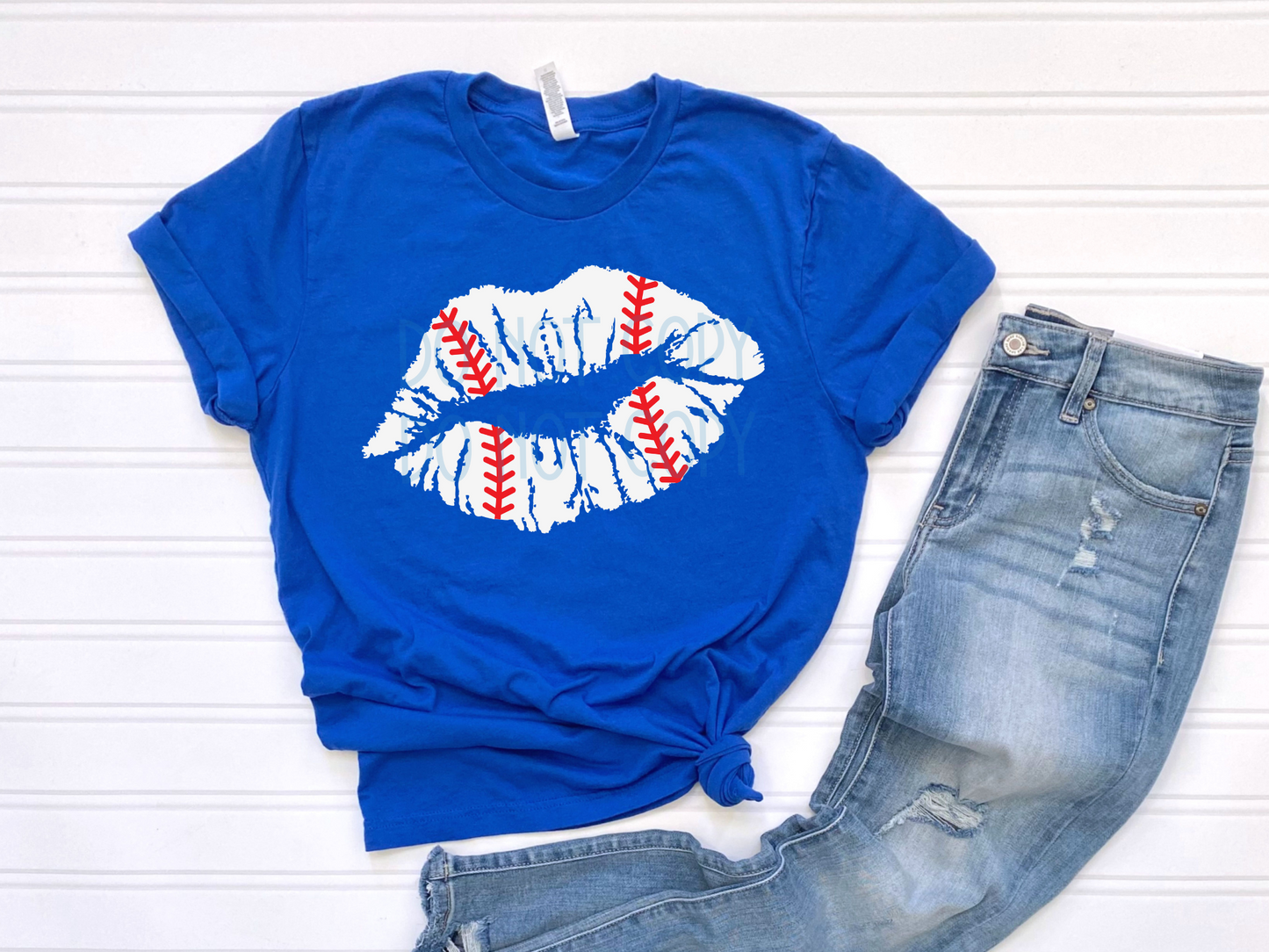 Baseball Lips DTF - Texas Transfers and Designs