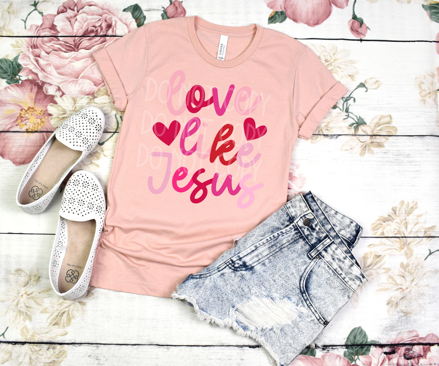 Love Like Jesus DTF - Texas Transfers and Designs