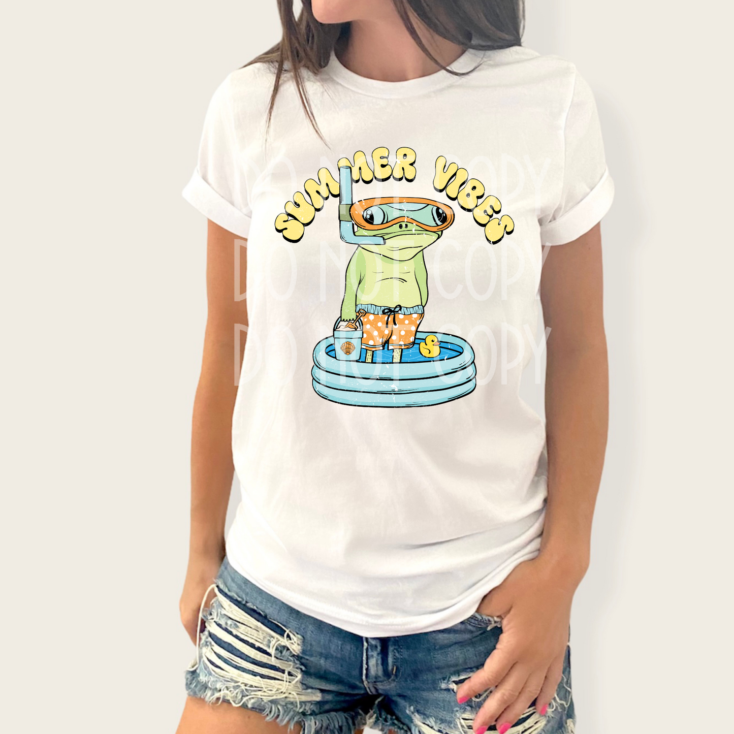 Gary Frog Summer Vibes DTF - Texas Transfers and Designs