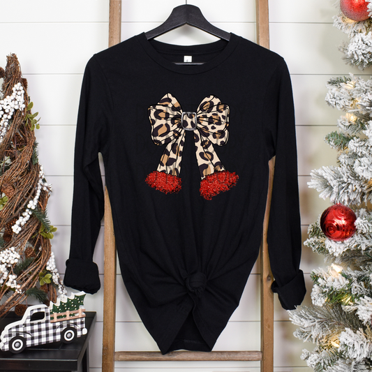 Leopard Bow DTF - Texas Transfers and Designs