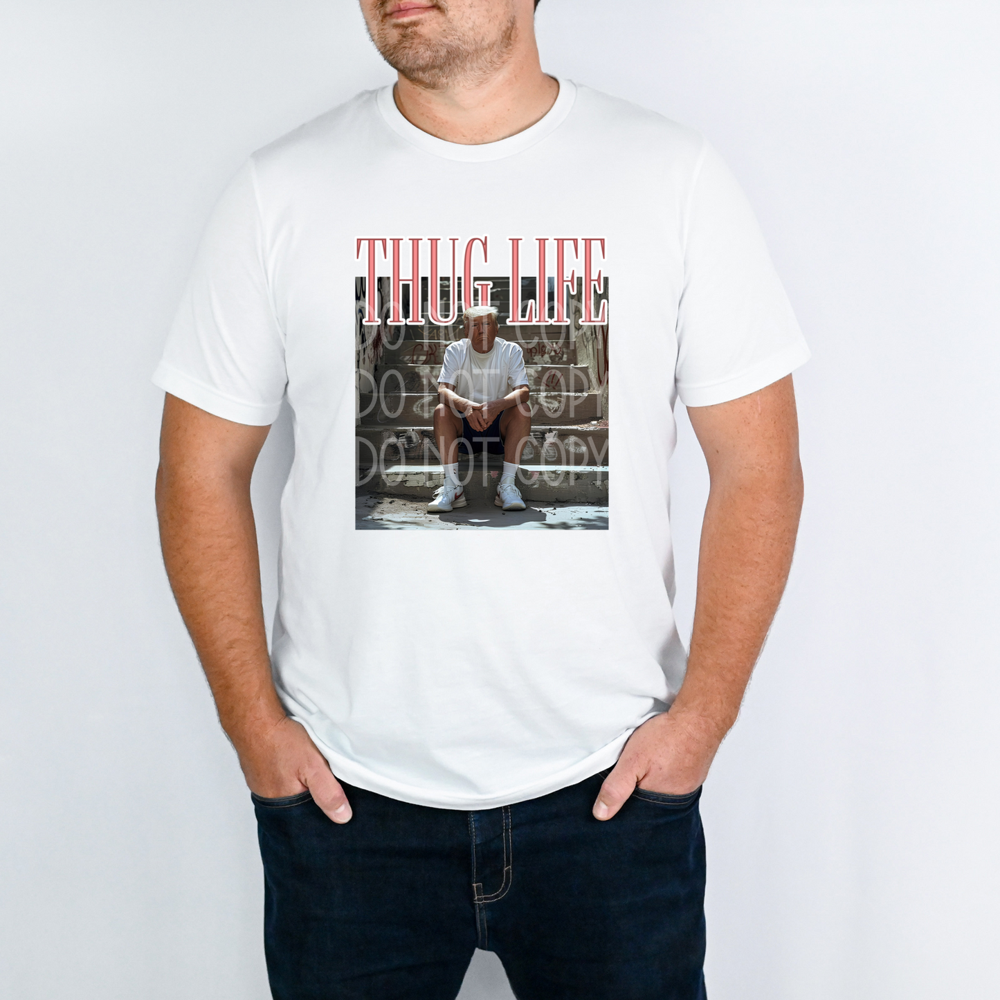 PRE-ORDER Arriving 11/12 Thug Life (Trump) DTF - Texas Transfers and Designs