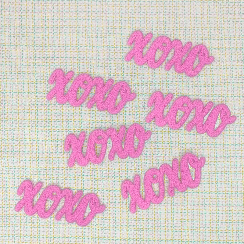 Chenille XOXO Iron-On Patch - Texas Transfers and Designs