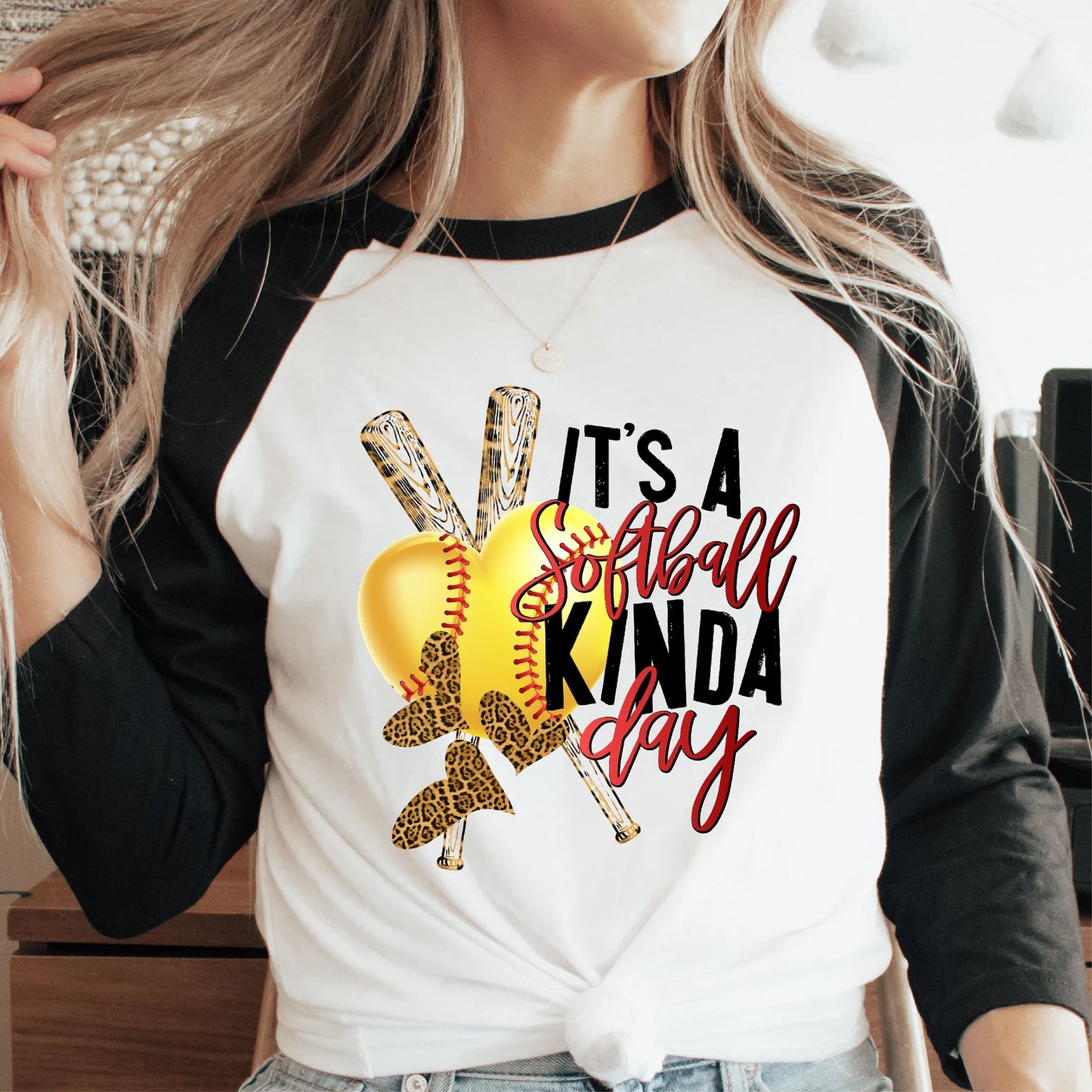 Softball Kinda Day DTF - Texas Transfers and Designs