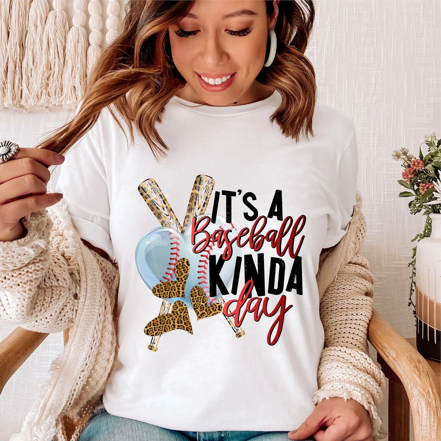 Baseball Kinda Day DTF - Texas Transfers and Designs