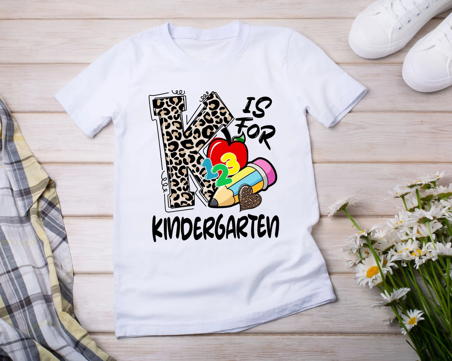 K is for Kindergarten DTF - Texas Transfers and Designs