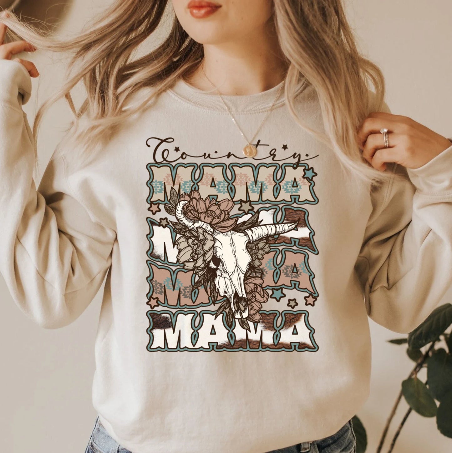 Country Mama (Skull) DTF - Texas Transfers and Designs
