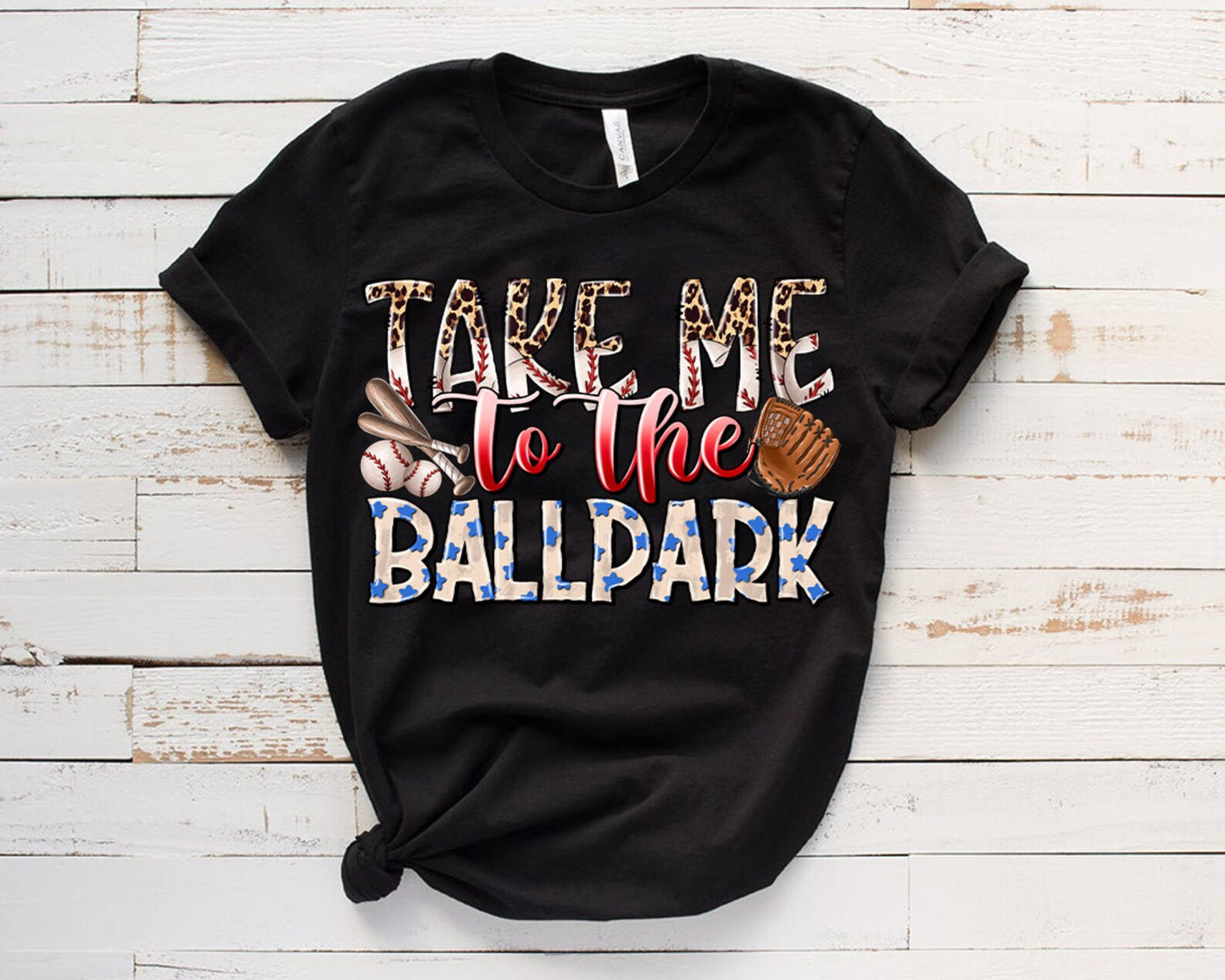 Take Me To The Ball Park DTF - Texas Transfers and Designs