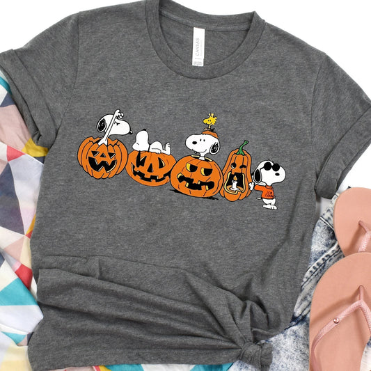 Pumpkin Peanuts Dog DTF - Texas Transfers and Designs