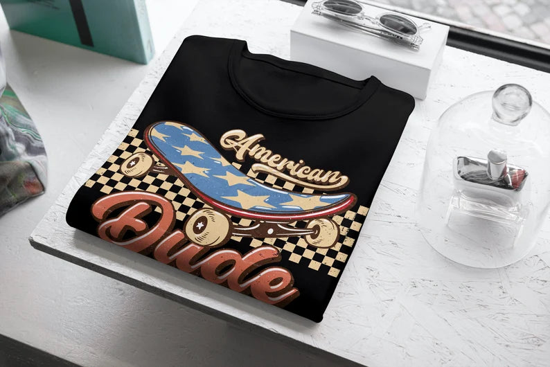 American Dude Retro DTF - Texas Transfers and Designs