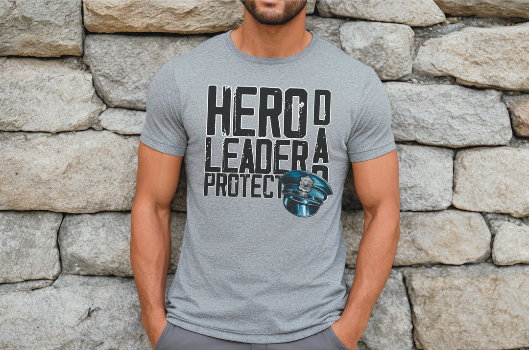 Hero Leader Protector Police DTF - Texas Transfers and Designs