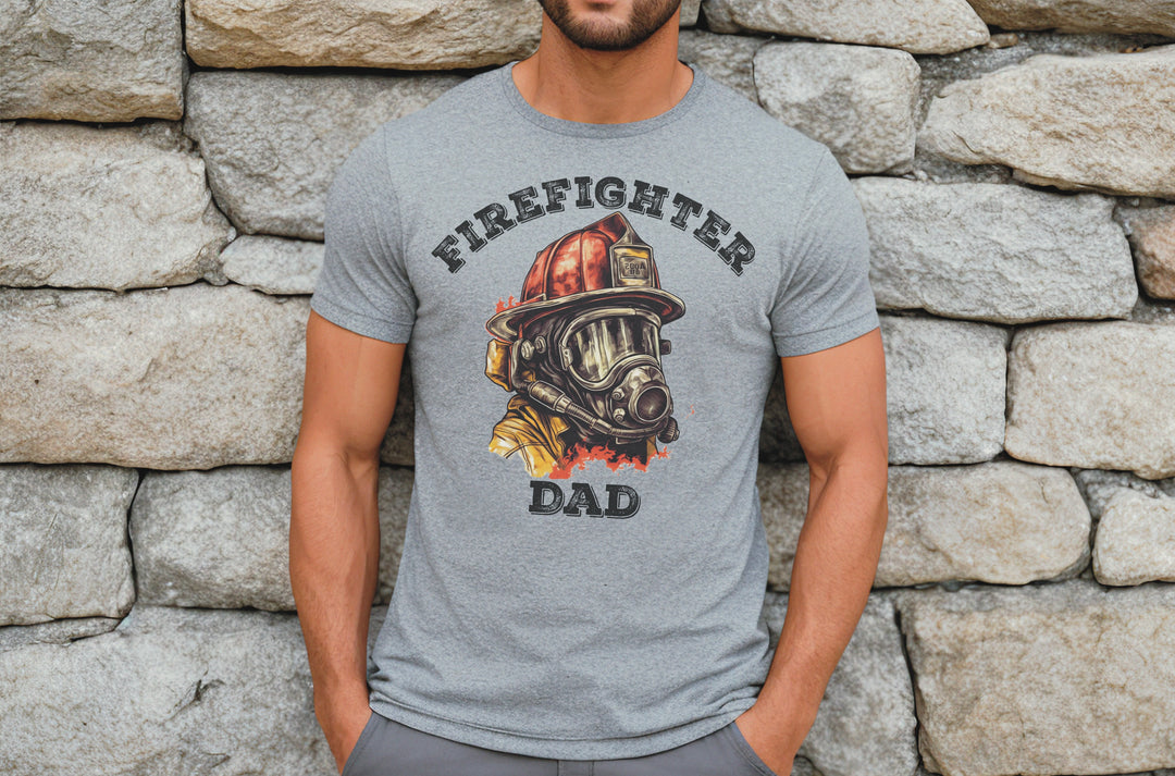 Firefighter Dad DTF - Texas Transfers and Designs