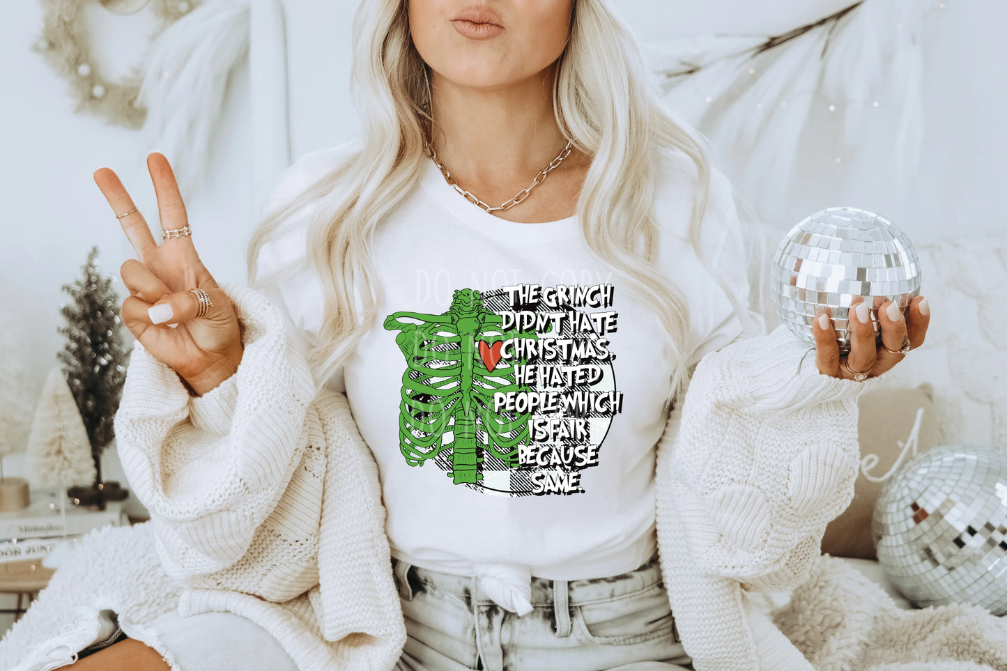 He Didn't Hate Christmas; He Hated People DTF - Texas Transfers and Designs