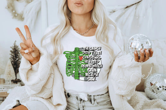 He Didn't Hate Christmas; He Hated People DTF - Texas Transfers and Designs