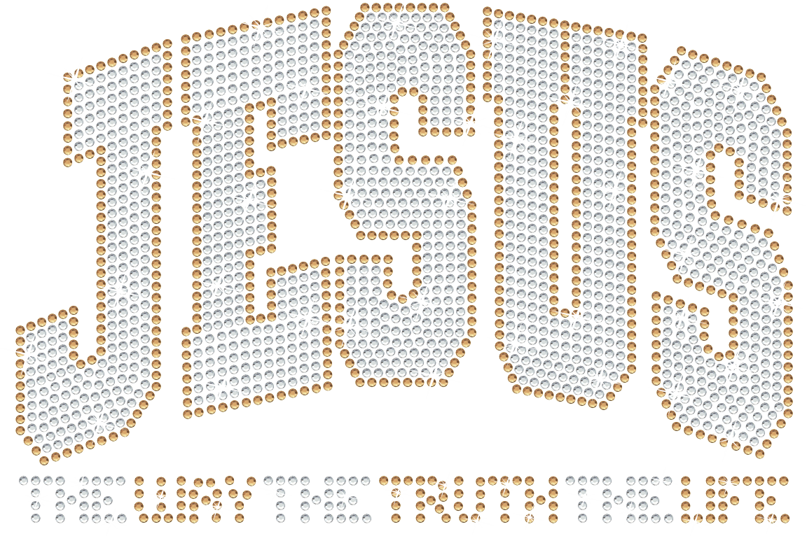 Jesus/ Way, Truth, Life Spangle Transfer - Texas Transfers and Designs