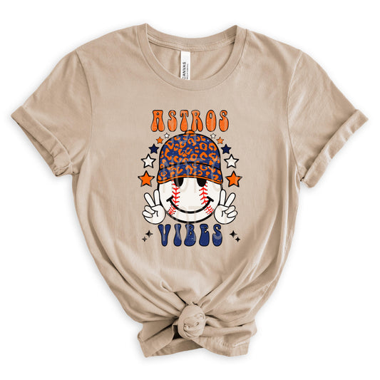 Astros Vibes Peace DTF - Texas Transfers and Designs