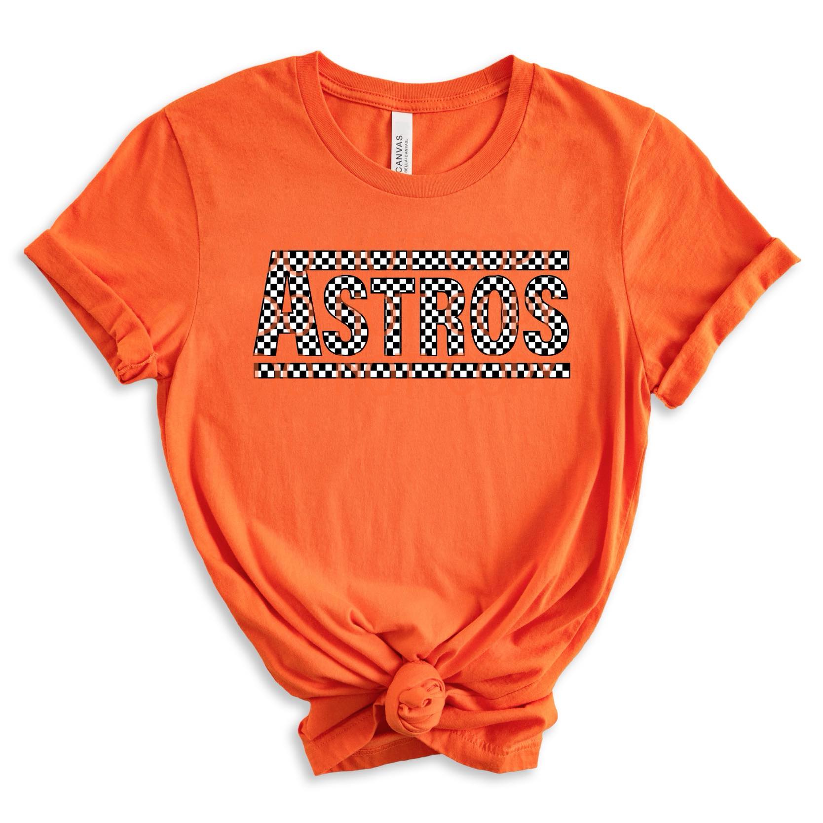 Astros Checkered DTF - Texas Transfers and Designs