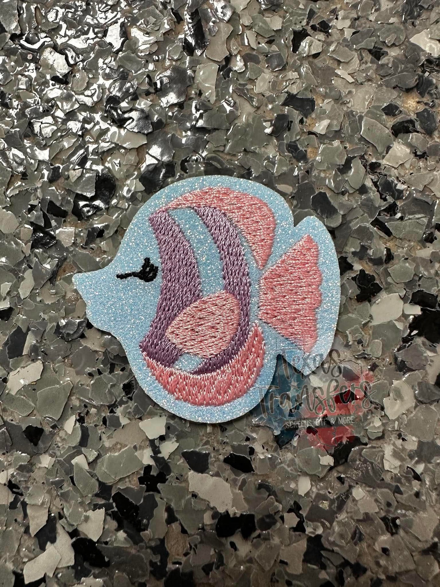 Glitter Fish Iron-On PATCH