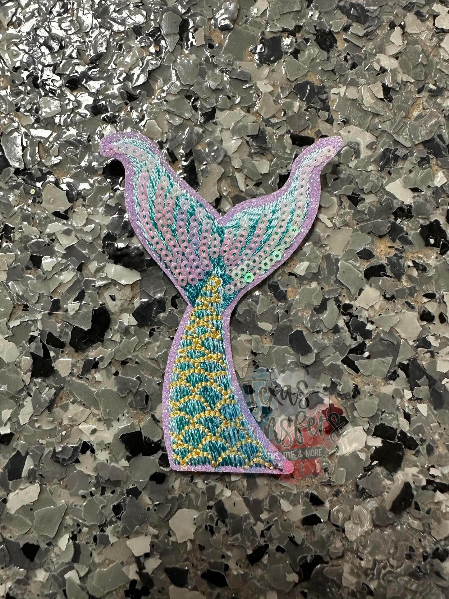 Sequin Mermaid Tail Iron-On PATCH