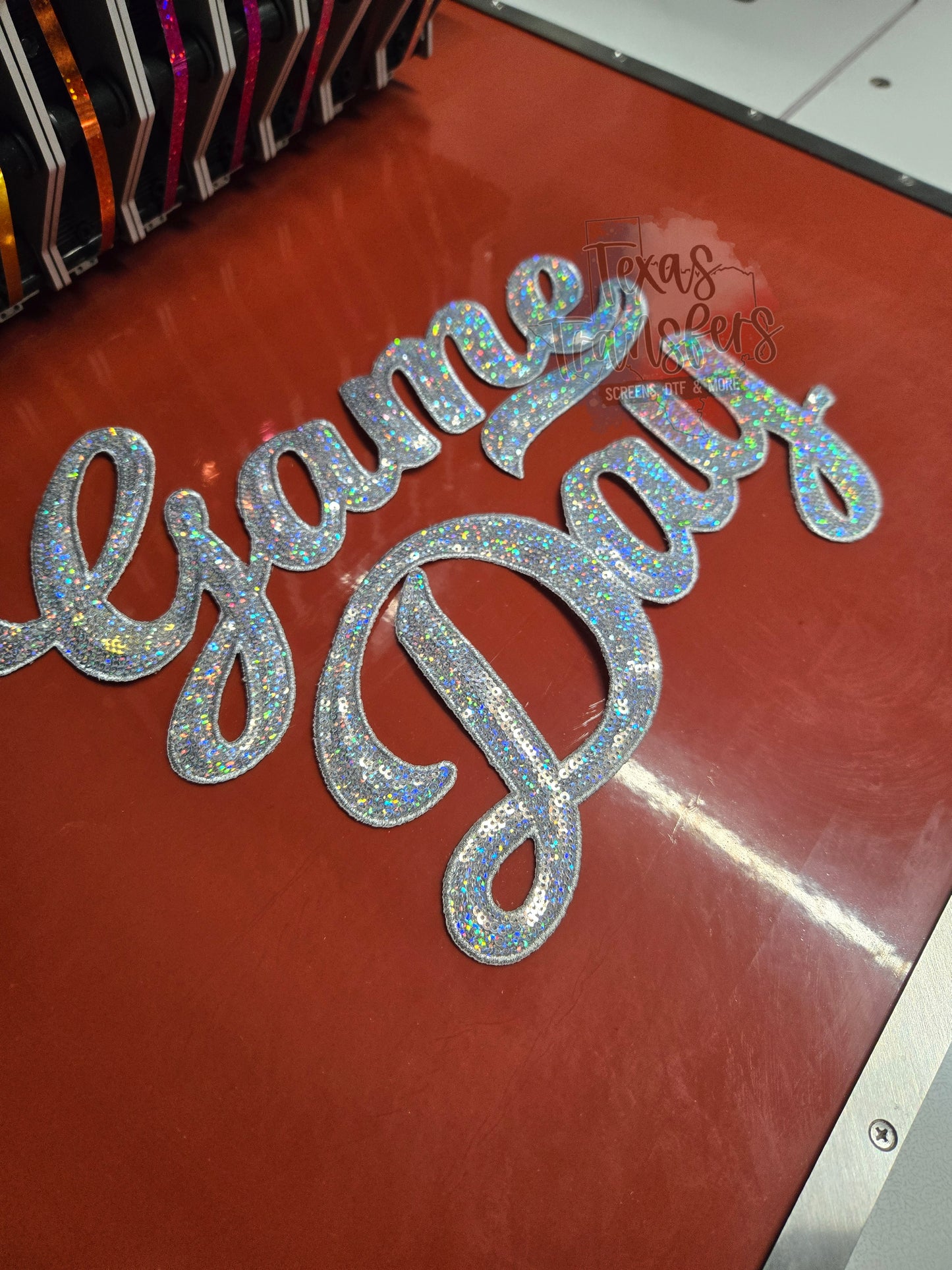 XL Game Day Iron-On PATCH - Texas Transfers and Designs