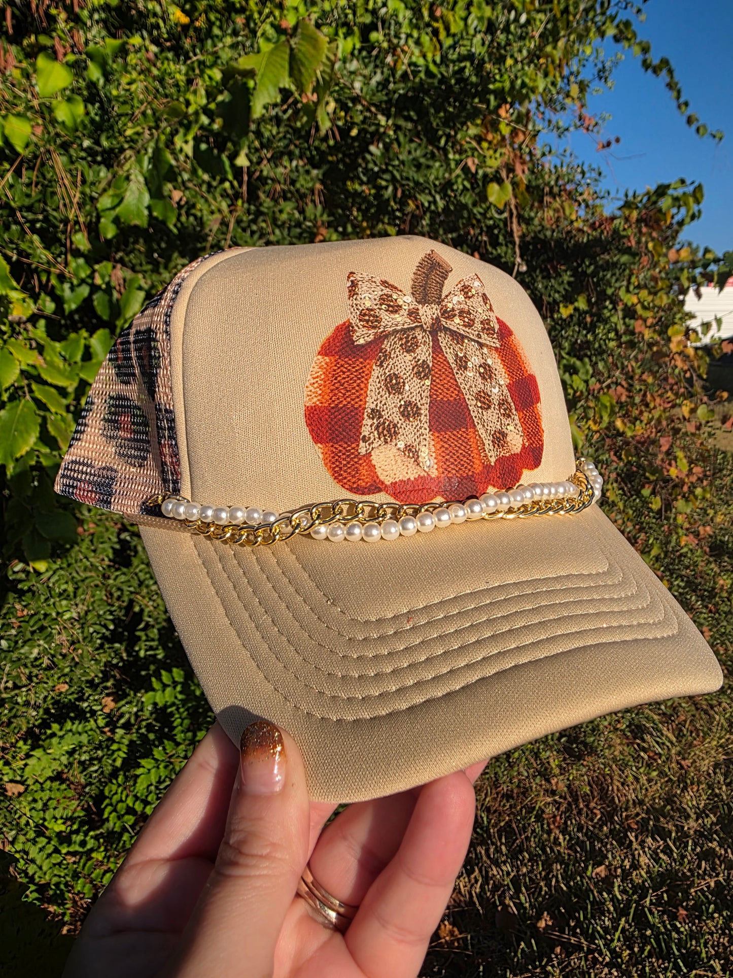 Faux Yarn Pumpkin DTF - Texas Transfers and Designs