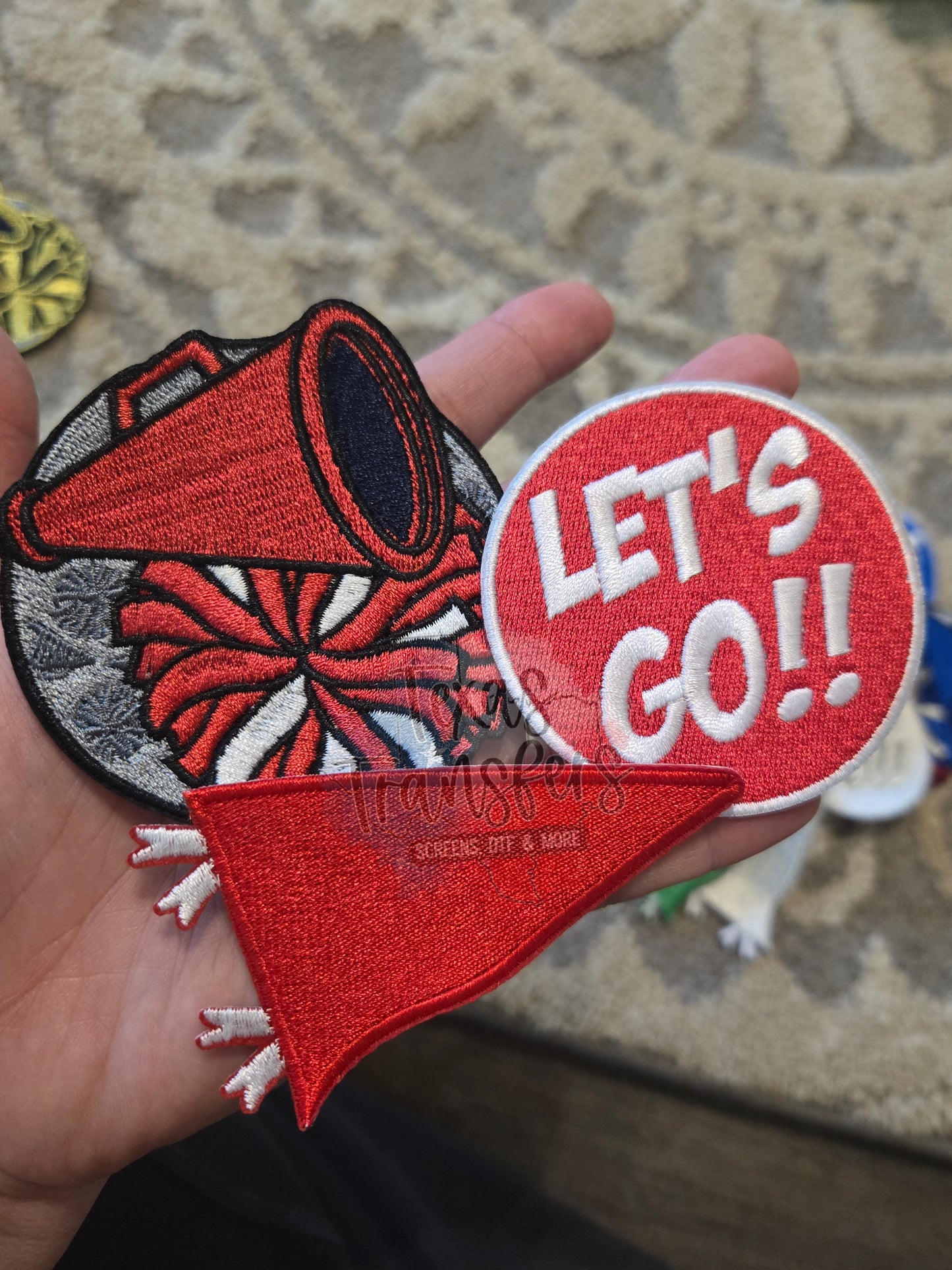 Red Team Iron-On Patches - Texas Transfers and Designs