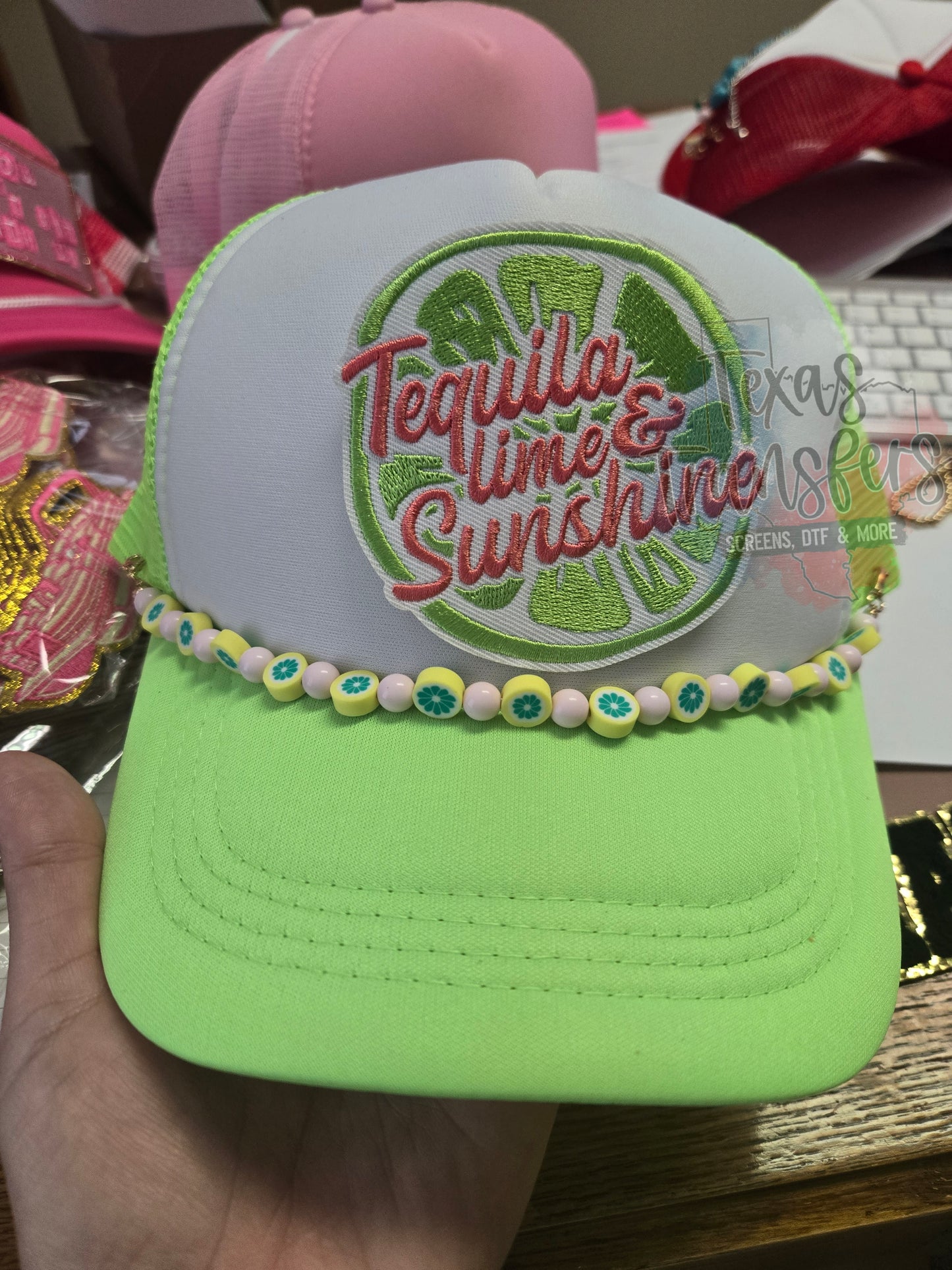 Summer Hat Chains - Texas Transfers and Designs