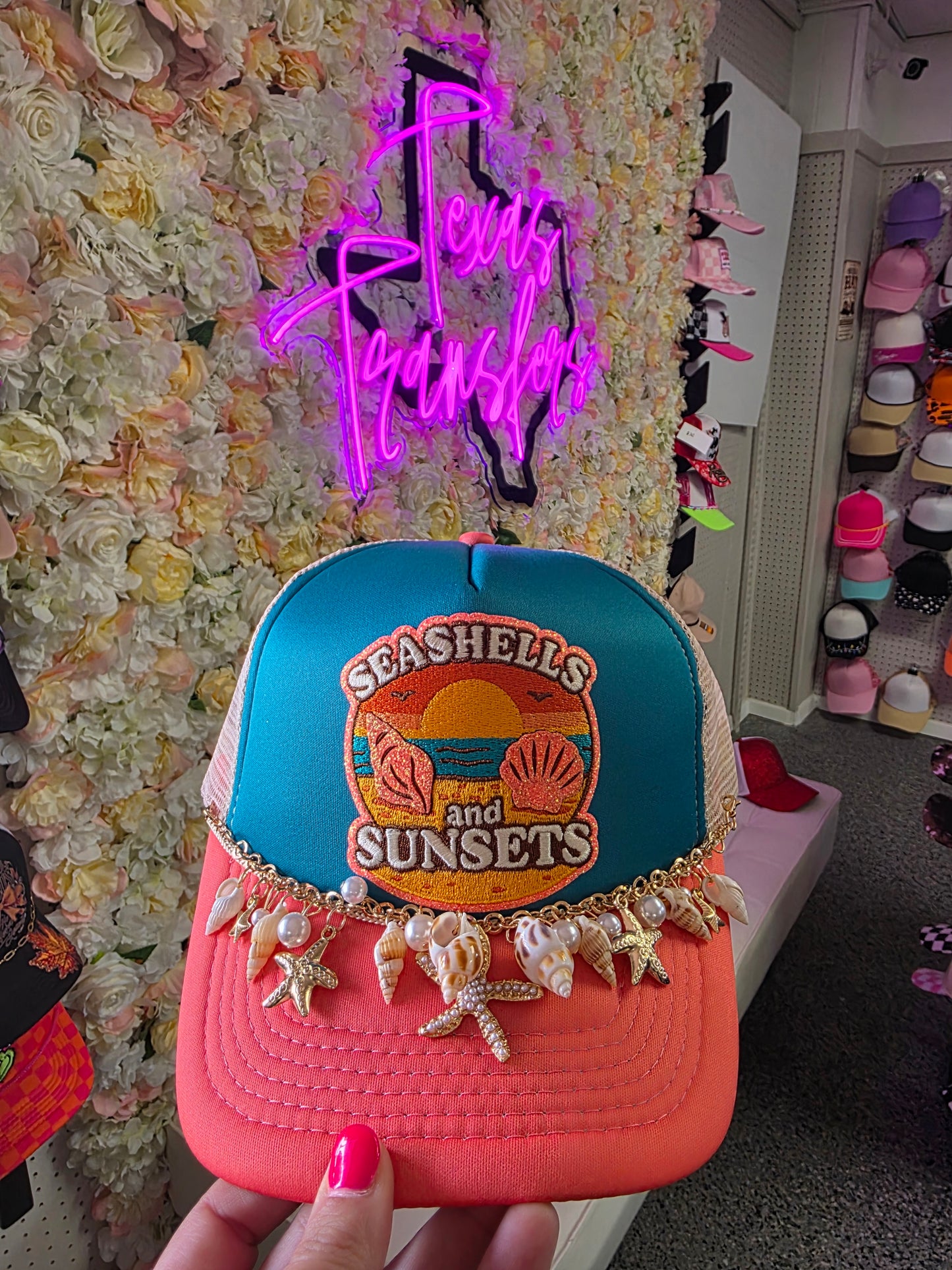 Seashells and Sunsets *Completed Hat*