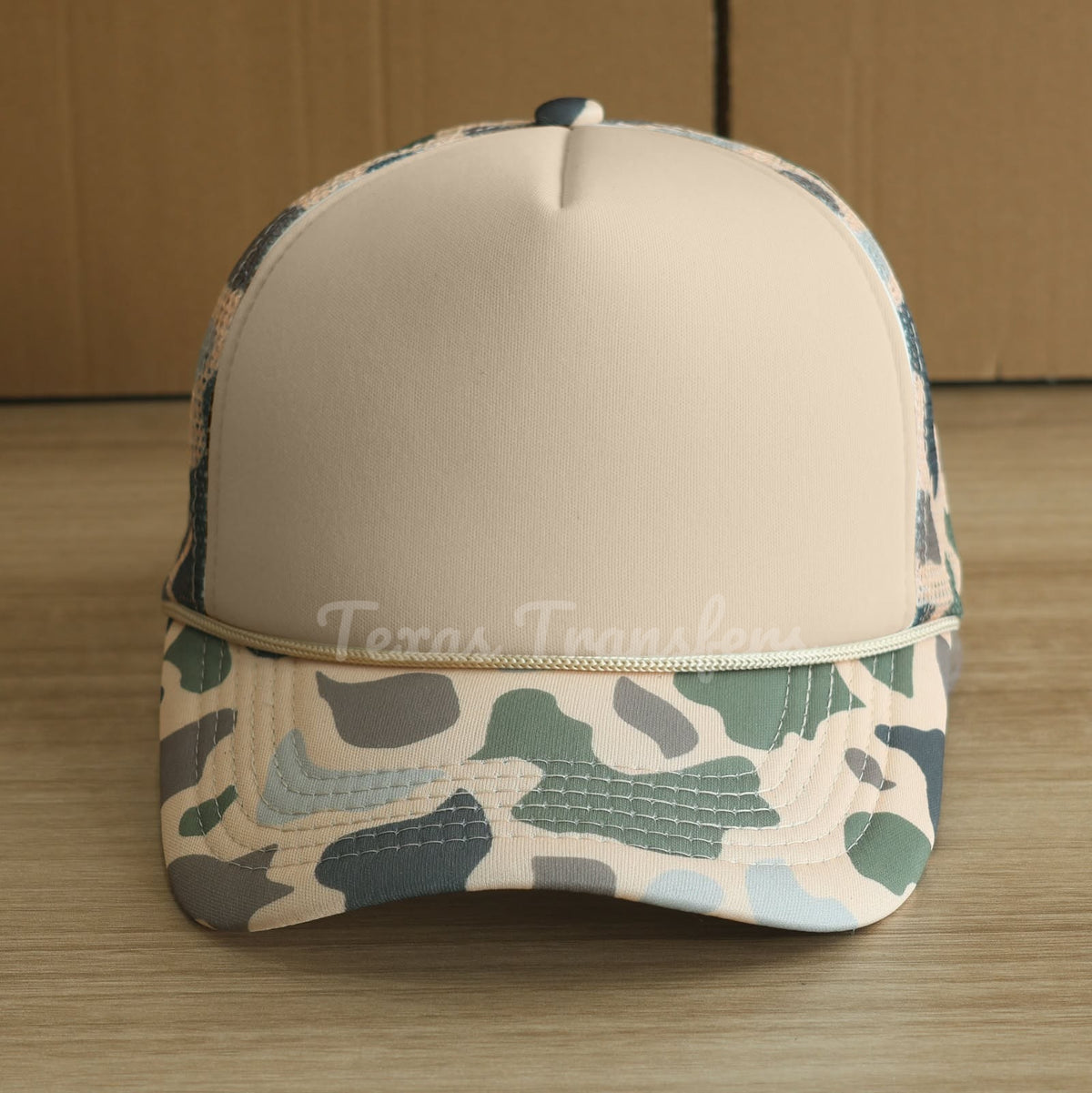 PRE-ORDER Arriving 10/2 Tan Camo Trucker Mesh Hat
