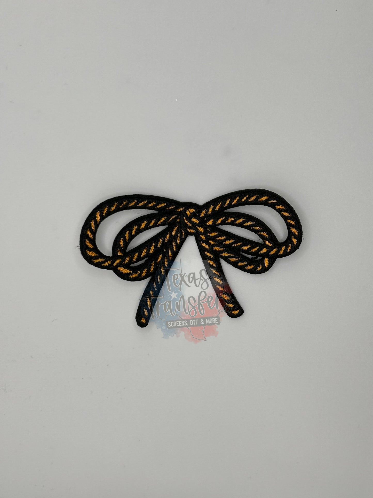 Rope Bow Iron-On PATCH - Texas Transfers and Designs