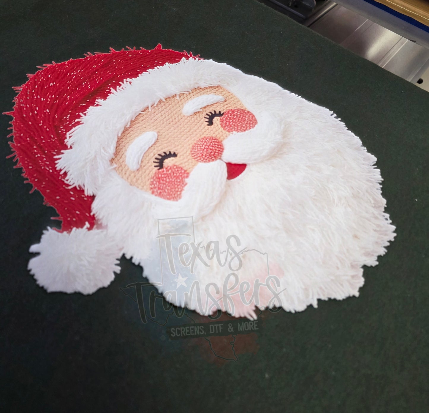 Faux Yarn Light Santa DTF - Texas Transfers and Designs