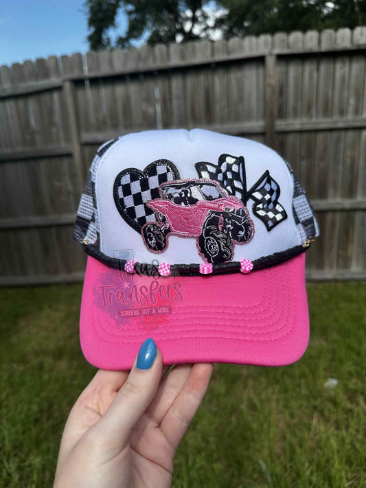 Checker Clay Bead Hat Chains - Texas Transfers and Designs