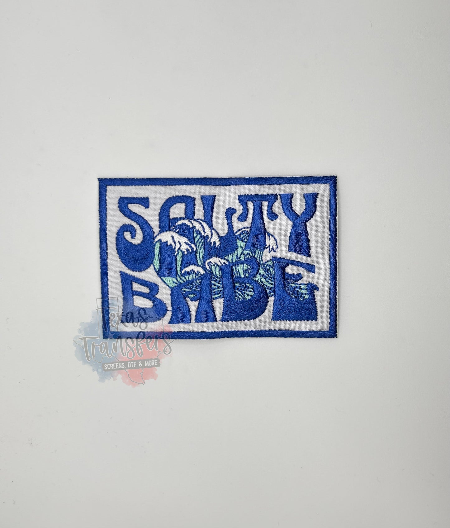 Salty Babe (Waves)Iron-On Patch - Texas Transfers and Designs