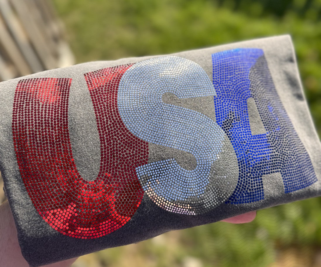 USA Spangle Transfer - Texas Transfers and Designs