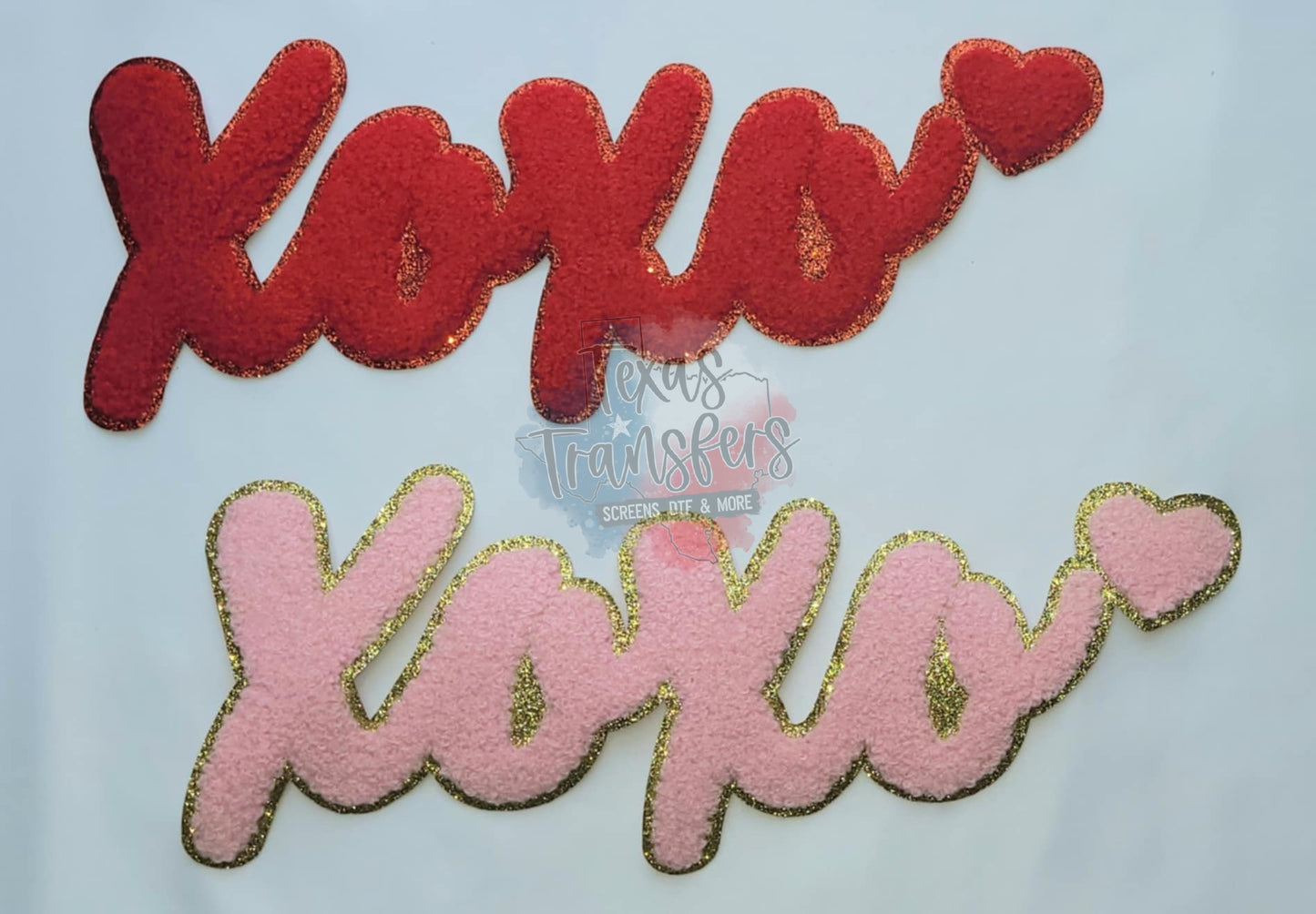XOXO XL Iron-On Patch - Texas Transfers and Designs