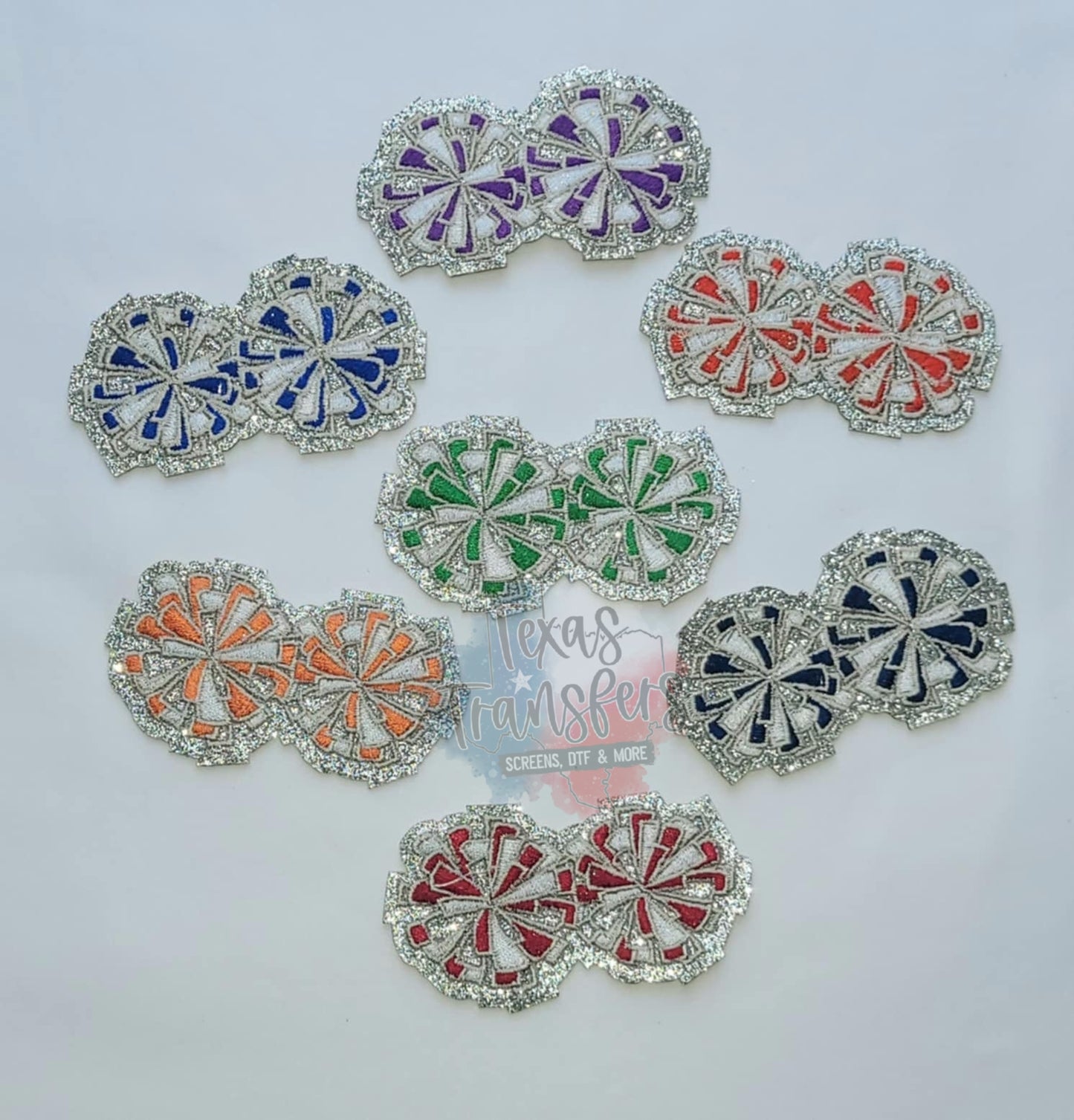 Pom Poms Iron-On Patch - Texas Transfers and Designs