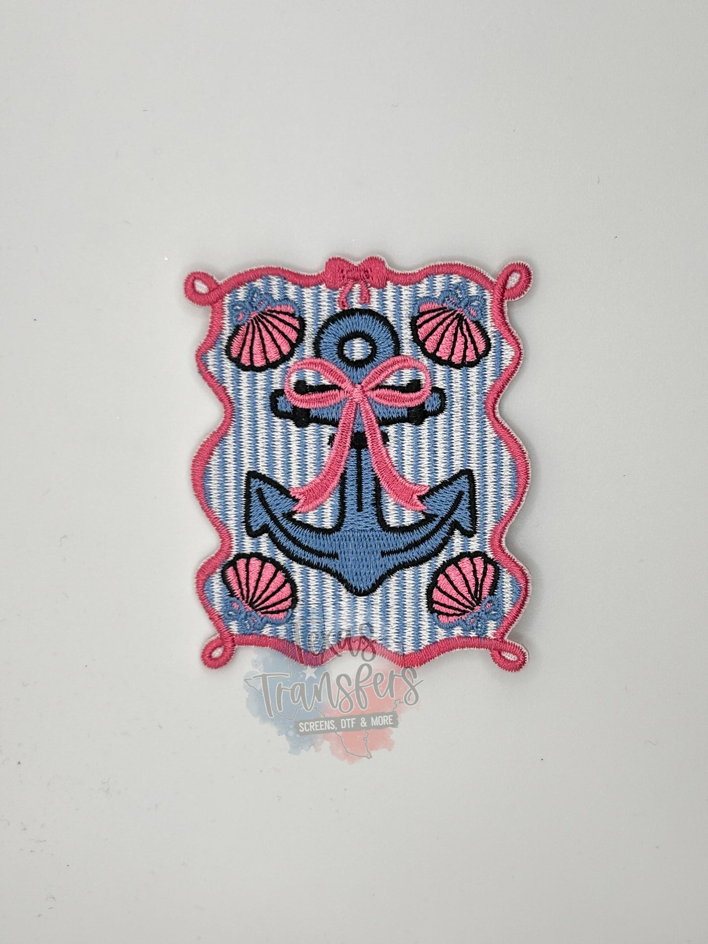 Coquette Anchor Iron-On PATCH - Texas Transfers and Designs