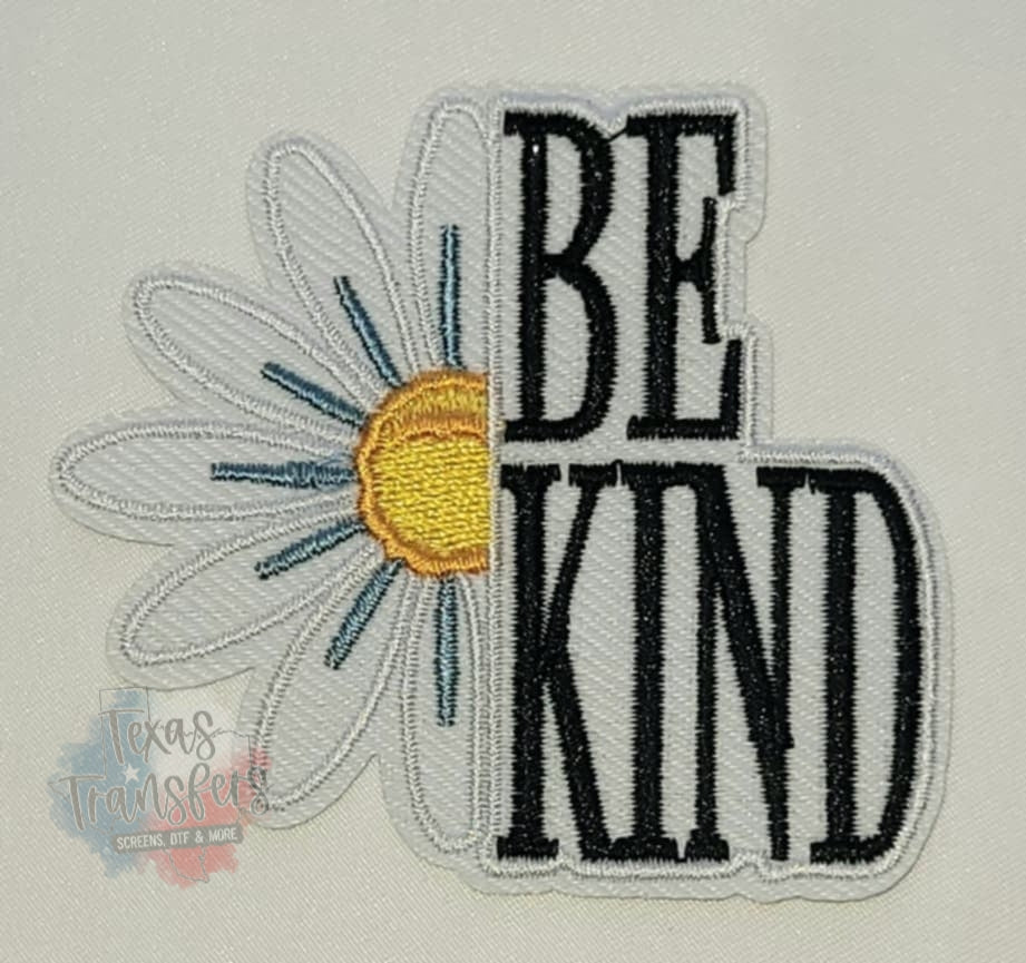 Be Kind Iron-On Patch - Texas Transfers and Designs