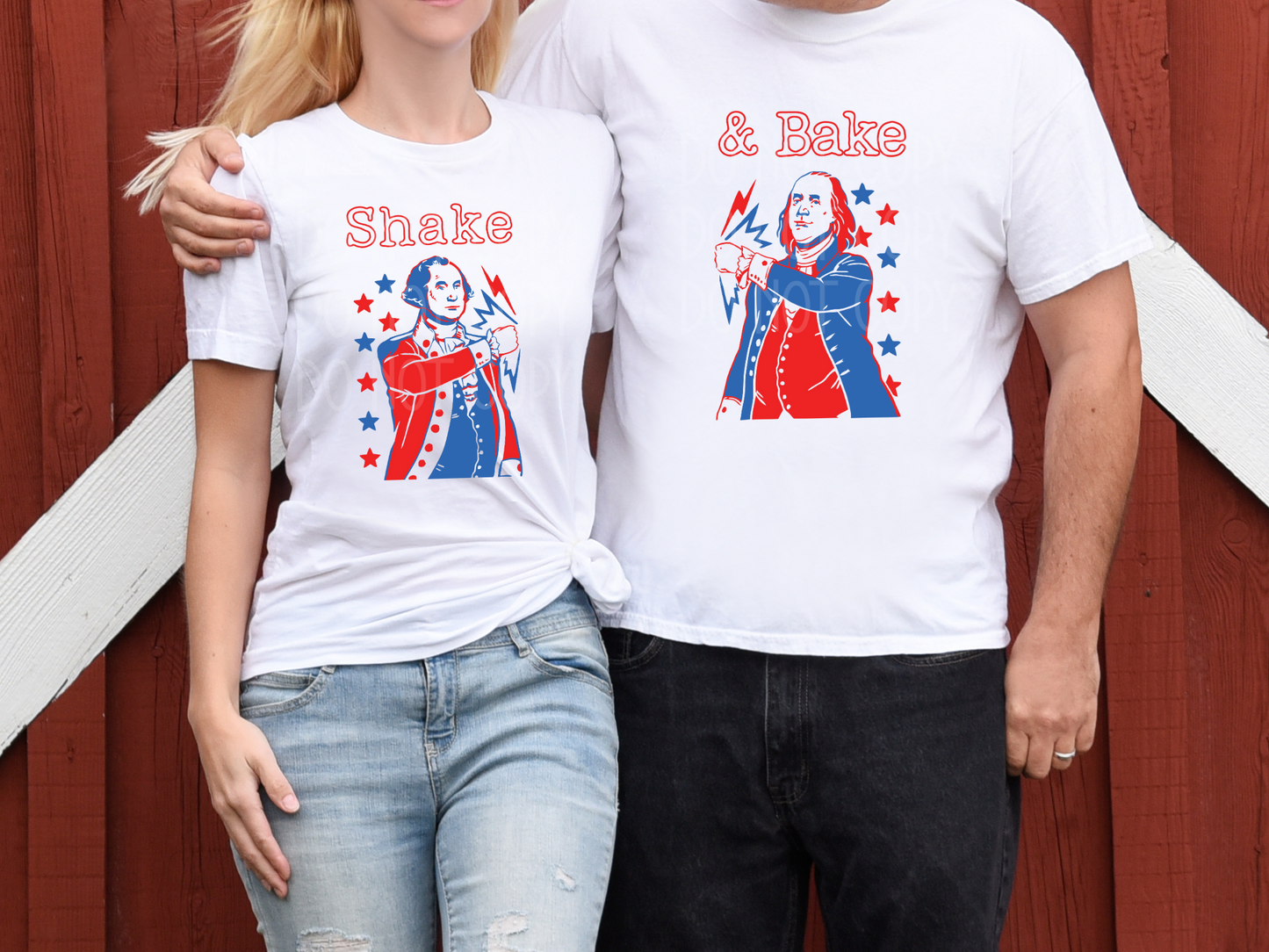 Shake & Bake Patriotic SET DTF - Texas Transfers and Designs