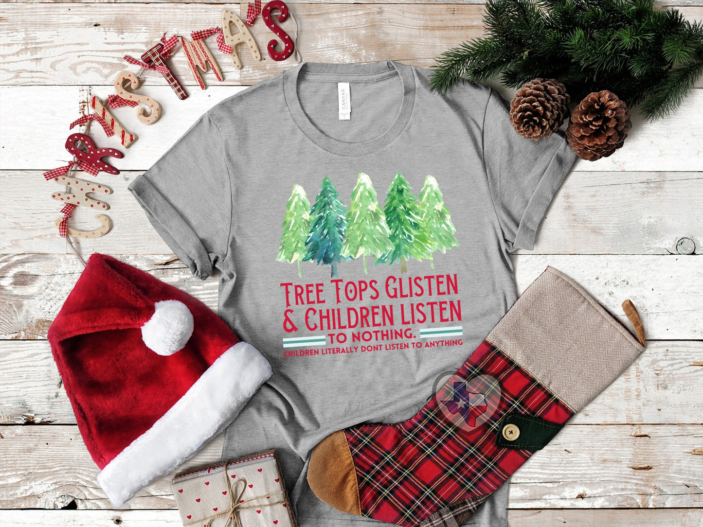 Tree Tops Glisten DTF - Texas Transfers and Designs