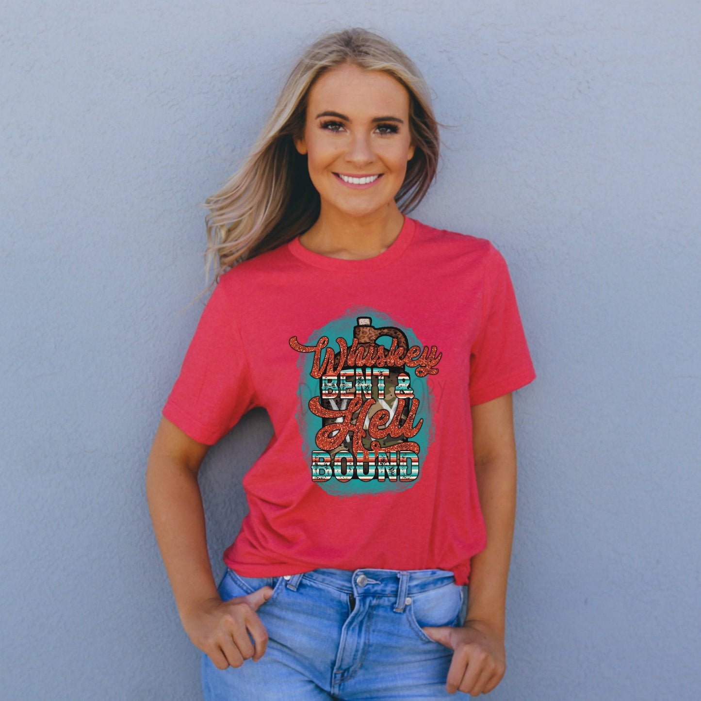 Whiskey Bent and Hell Bound HIGH HEAT - Texas Transfers and Designs