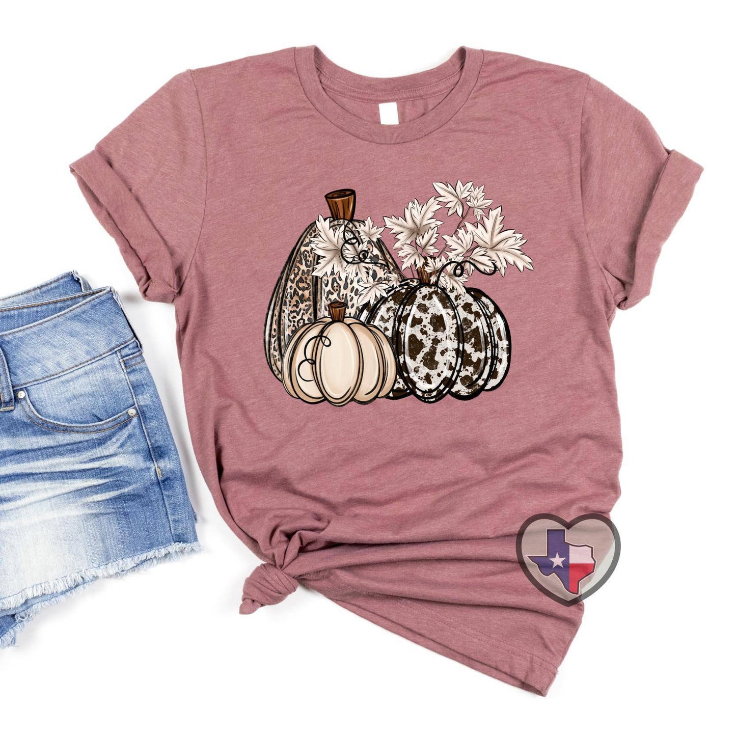 Pre-order Arriving 8/19 Fall Leopard/Cow Pumpkins HIGH HEAT - Texas Transfers and Designs